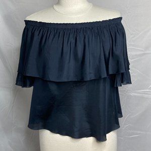 Beautiful People Off the Shoulder Silk Blouse